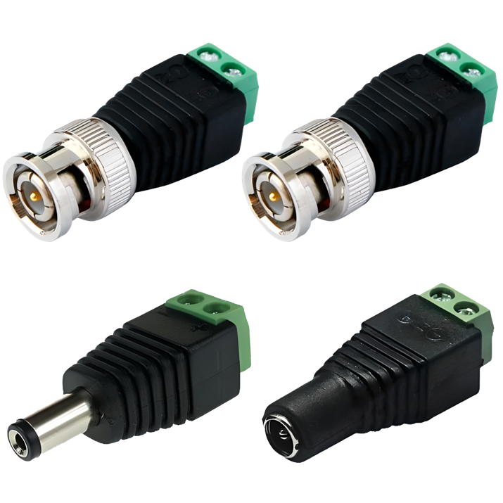 Монтажный комплект для подключения AHD камеры по витой паре - фото 13576