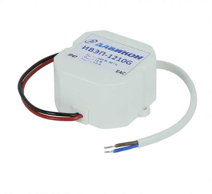 Уличный блок питания (IP67) для камер 12 Вольт 1 Ампер - фото 13785