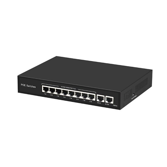 10-портовый РOЕ коммутатор (8 портов POE + 2 порта UpLink) - фото 13891