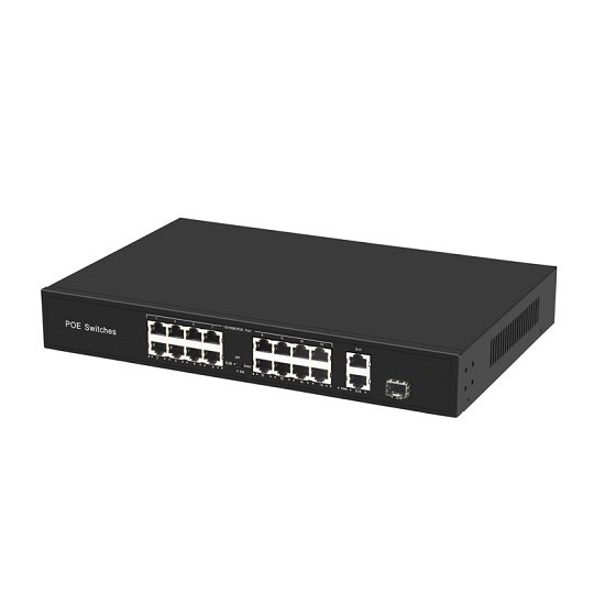 18-портовый РOЕ коммутатор (16 портов POE + 2 порта UpLink + 1 порт SFP) - фото 13903