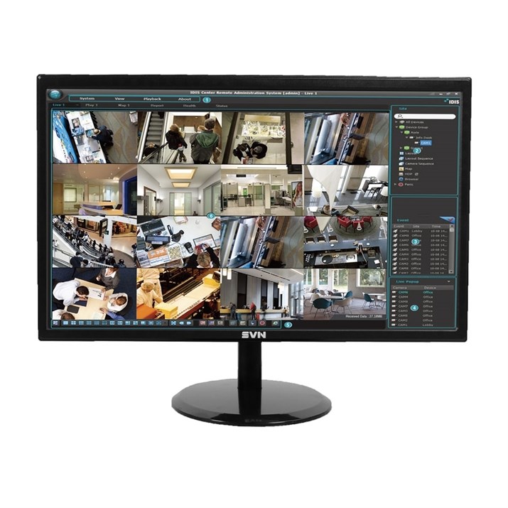 Монитор LED 19" для видеонаблюдения, матрица TN 1366x768 (90°/60°) - фото 14141