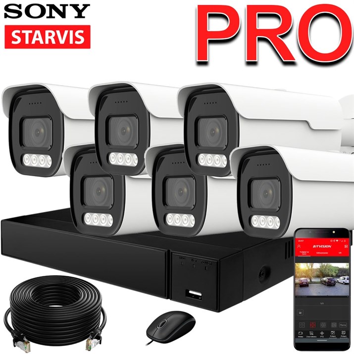 Комплект на 6 камер Premium Vario 8 Мп Sony - фото 14193