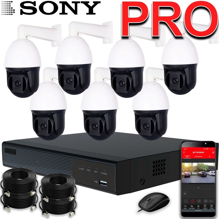 Комплект на 7 камер Bastion PTZ 18× Sony - фото 14303