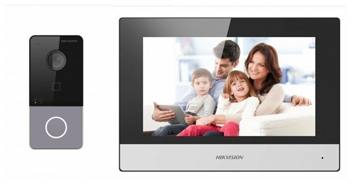 Комплект видеодомофона Hikvision: камера 2Мп, монитор 7", WiFi, PoE, запись на MicroSD - фото 14732