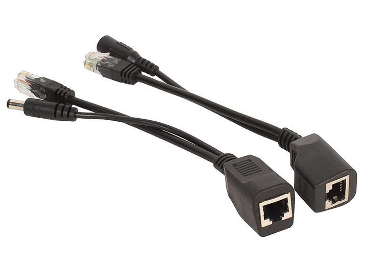 Комплект разветвителей Passive POE для подключения IP-камеры на расстоянии до 30 метров - фото 15187