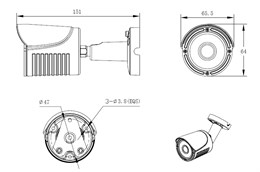 AHD-камера 2 Мп SONY, ИК-подсветка 20м - фото 13599