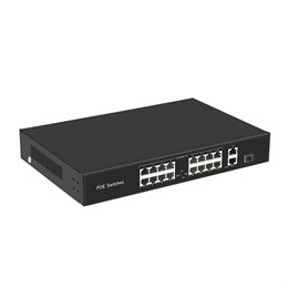 18-портовый РOЕ коммутатор (16 портов POE + 2 порта UpLink + 1 порт SFP) - фото 13905