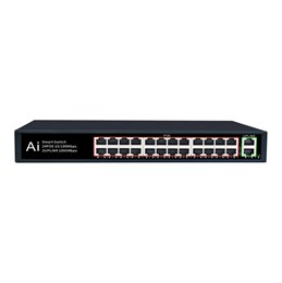 26-портовый РOЕ коммутатор (24 портов POE + 2 порта UpLink + 1 порт SFP) SVN-POE2412