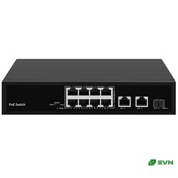 10-портовый РOЕ коммутатор (8 портов POE + 2 порта UpLink 1 Гбит/с) SVN-POE815