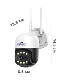 4G поворотная IP-камера 4 Мп, ночь 30м, звук, MicroSD - фото 14560