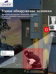 Сдвоенная 4G поворотная IP-камера 4Мп+4Мп, ночь 30м, звук, MicroSD - фото 14578