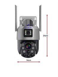 4G поворотная IP-камера 2Мп+2Мп, 20X-зум, ночь 250м, звук, MicroSD - фото 14594