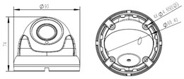 IP-камера 5 Мп SONY, ИК+LED подсветка 40м, микрофон, POE - фото 15310
