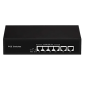 6-портовый POE коммутатор (4 порта POE + 2 порта UpLink)  SVN-POE412 - фото 13614