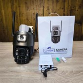 4G поворотная IP-камера 2Мп+2Мп, 20X-зум, ночь 250м, звук, MicroSD - фото 14600