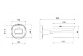 IP-камера 8 Мп SONY, 5X-зум, IR+LED подсветка 50м, микрофон, POE - фото 14983